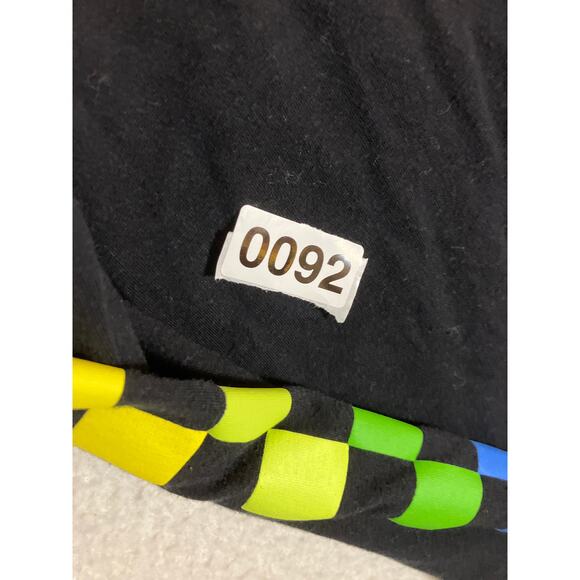 Polaroid Long Sleeve Shirt Men's Small Y2k Rainbow Photography Black - Picture 3 of 3